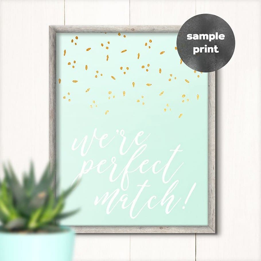 White Minimal Frame With Big Green Leaf