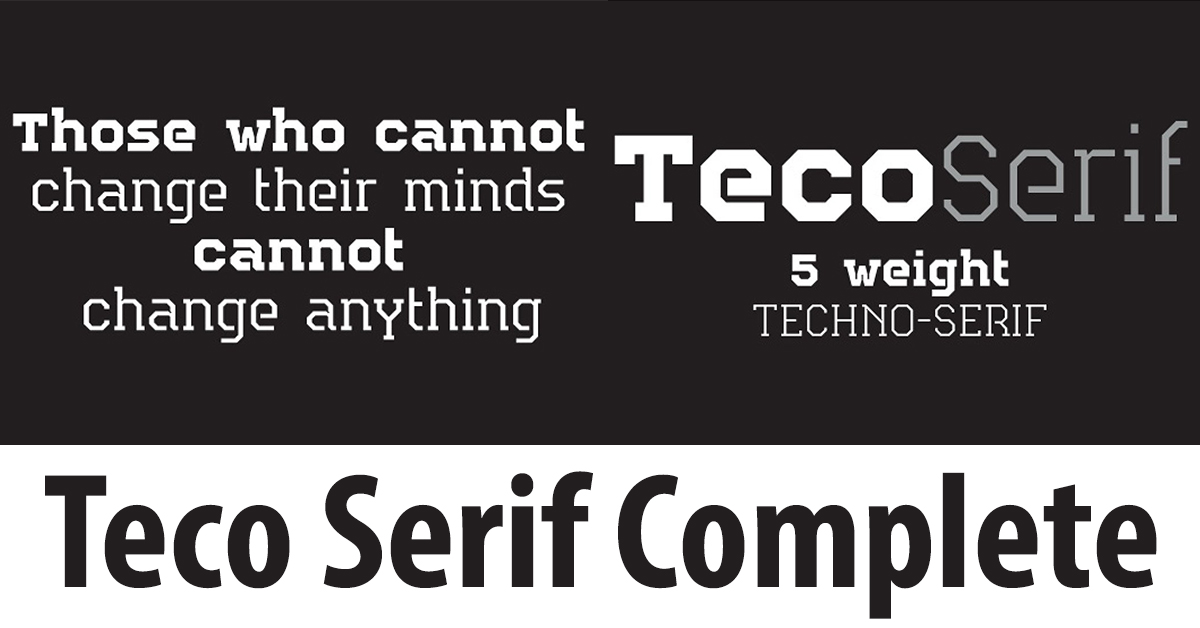 Cyber font in classic colors.