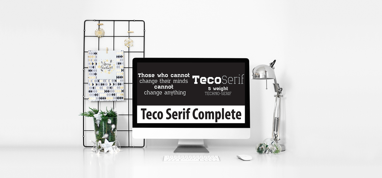 Desktop option of the Teco Serif Complete.