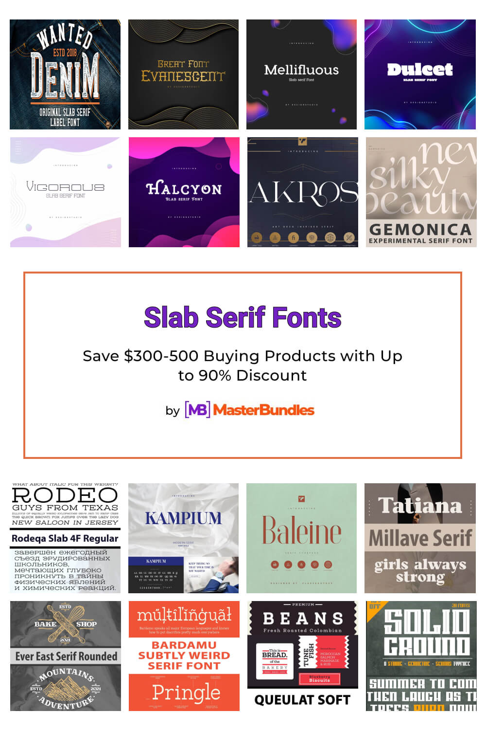 slab serif fonts pinterest image.