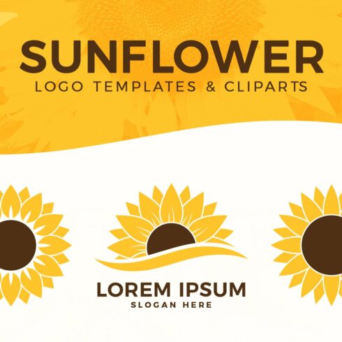 Sunflower Logo Templates & Cliparts cover image.