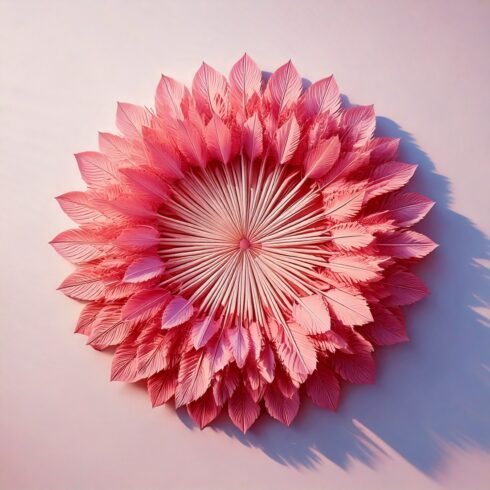 Geometric Petal Harmony – Delicately Stylized Floral Design with Circular and Spiral Patterns cover image.