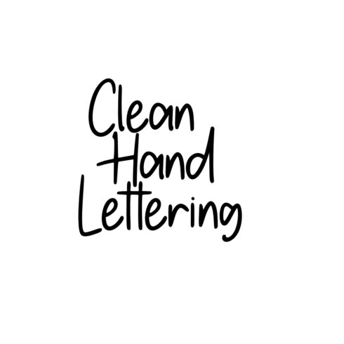 Clean Hand Lettering Font cover image.