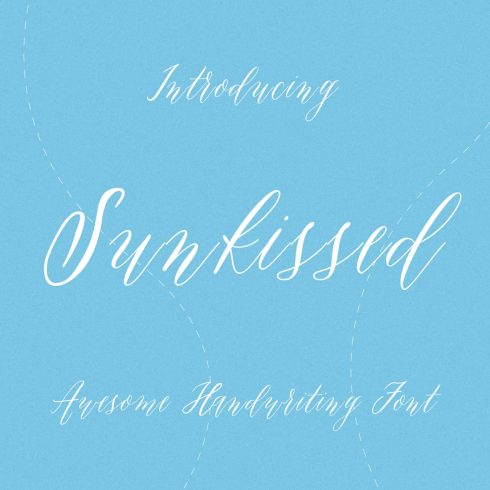 Main Collage Image Sunkissed Awesome Handwriting Font by MasterBundles.