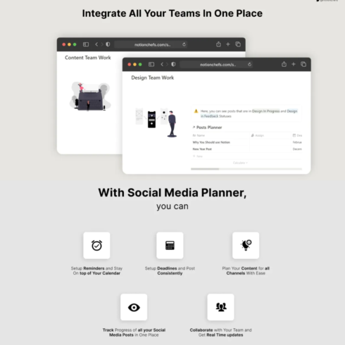 Social media planner.